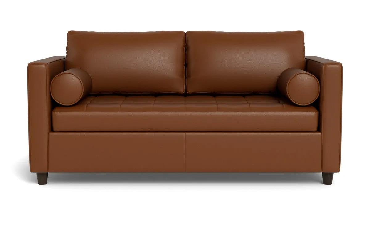Ladybird 72" Leather Full Sleeper Loveseat