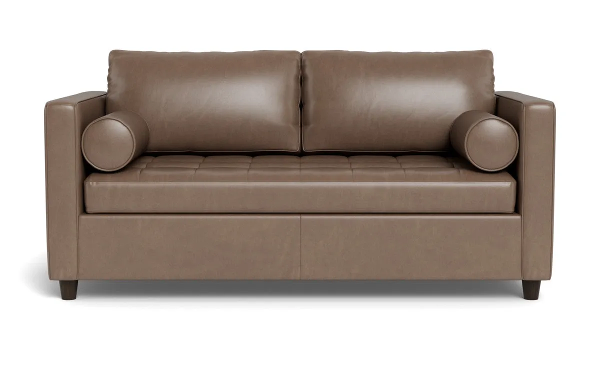 Ladybird 72" Leather Full Sleeper Loveseat