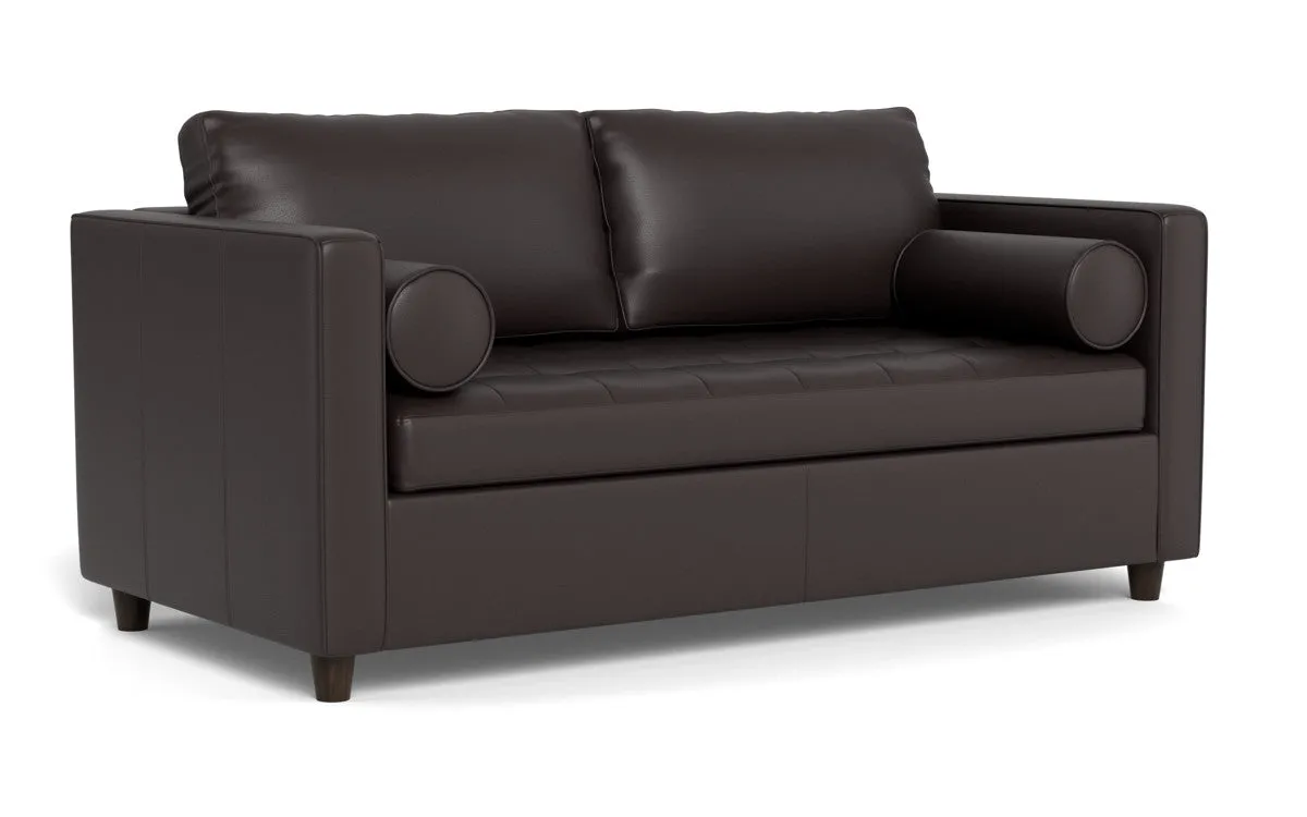 Ladybird 72" Leather Full Sleeper Loveseat