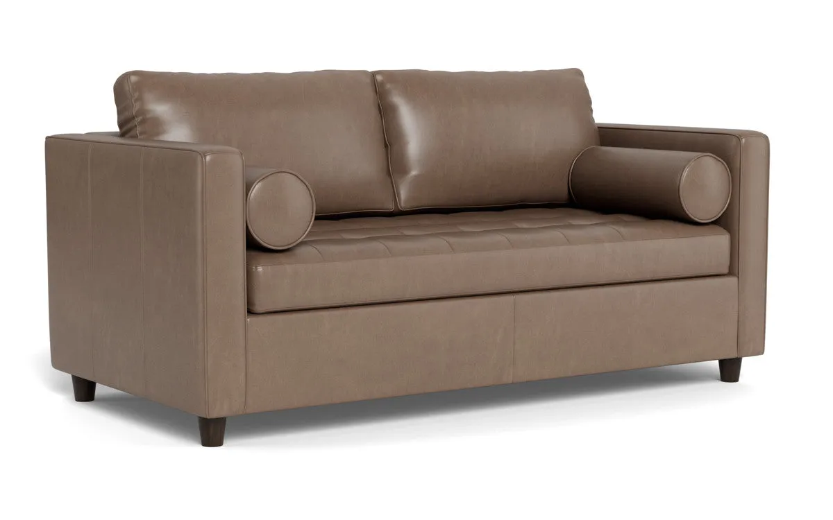 Ladybird 72" Leather Full Sleeper Loveseat