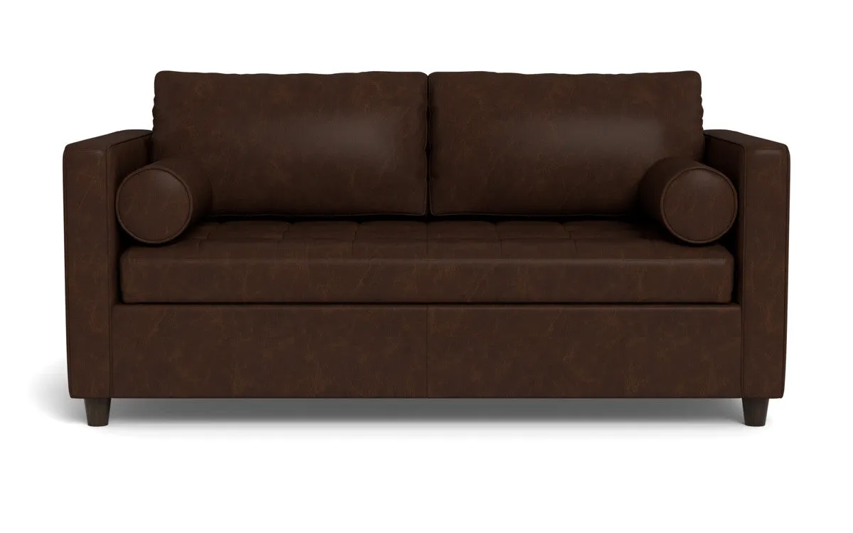 Ladybird 72" Leather Full Sleeper Loveseat