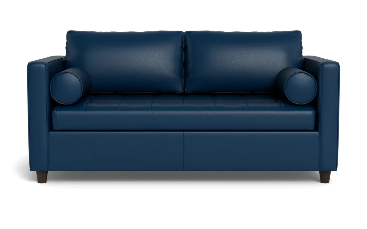 Ladybird 72" Leather Full Sleeper Loveseat