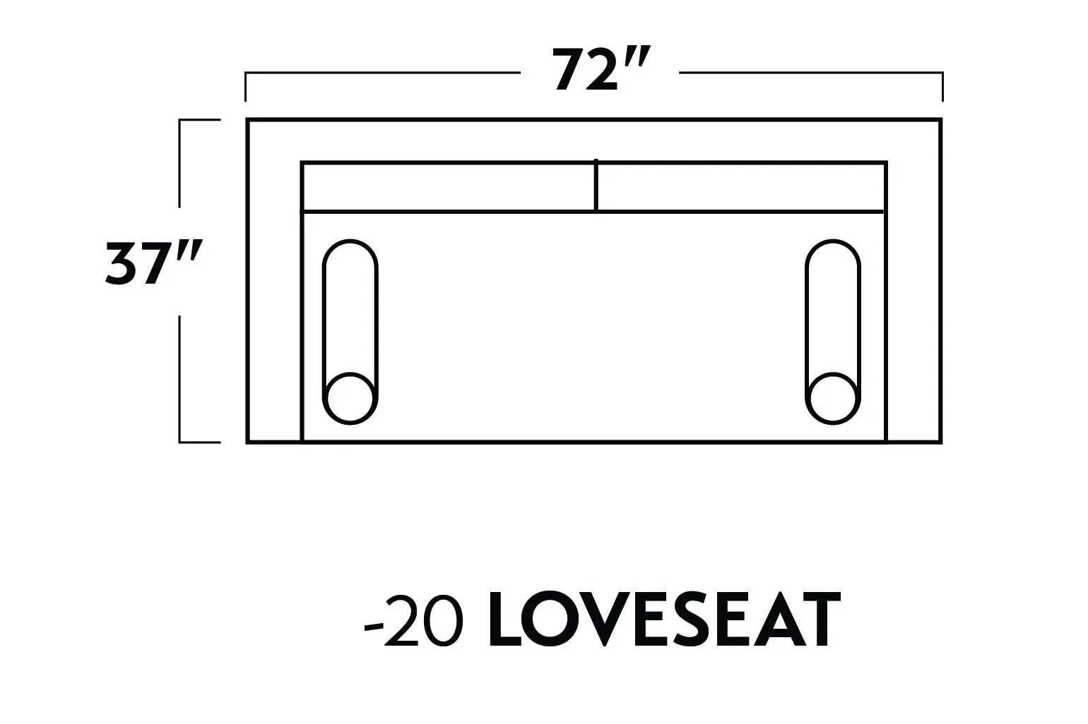 Ladybird 72" Loveseat