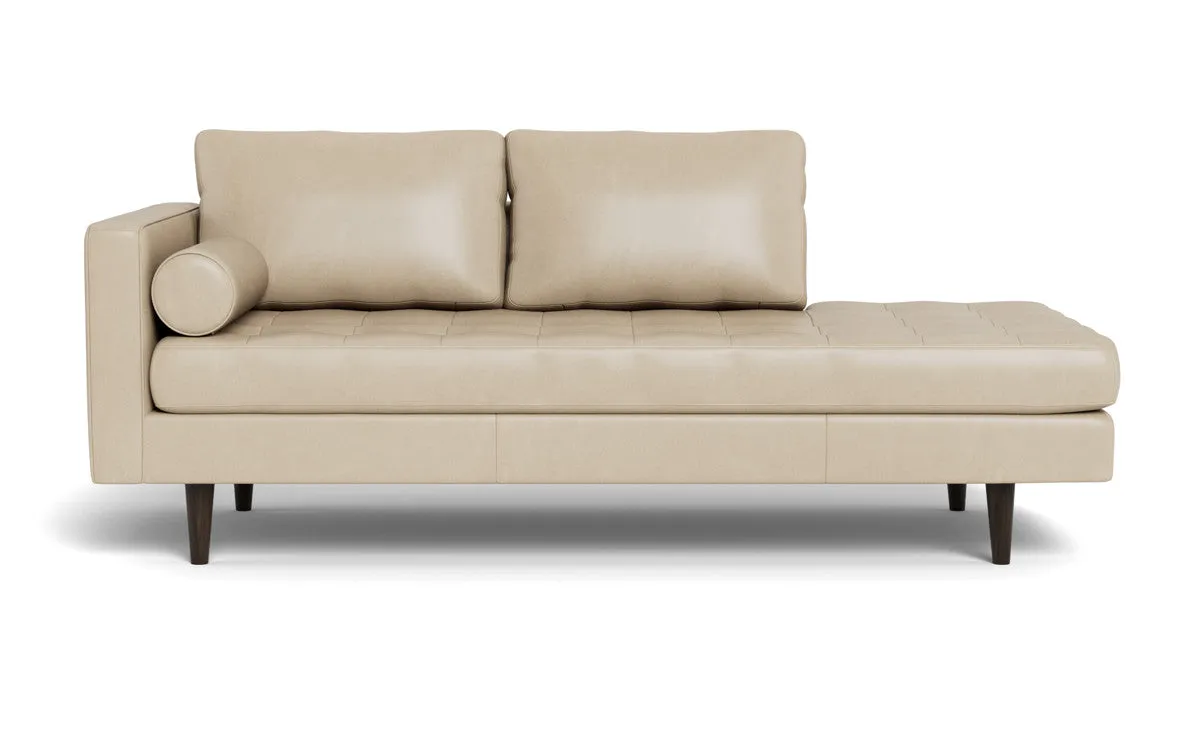 Ladybird 82" Leather LAF Stand Alone Chaise