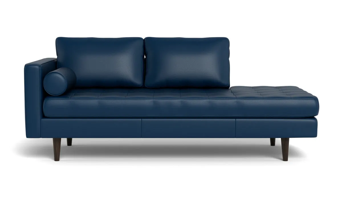 Ladybird 82" Leather LAF Stand Alone Chaise