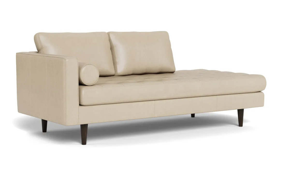 Ladybird 82" Leather LAF Stand Alone Chaise