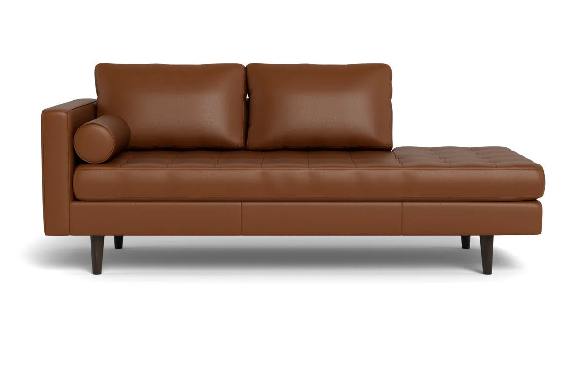 Ladybird 82" Leather LAF Stand Alone Chaise