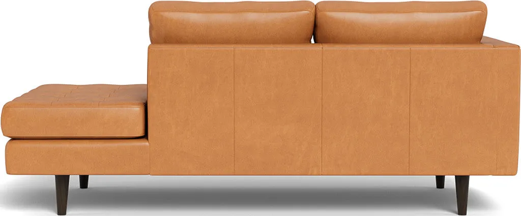 Ladybird 82" Leather LAF Stand Alone Chaise