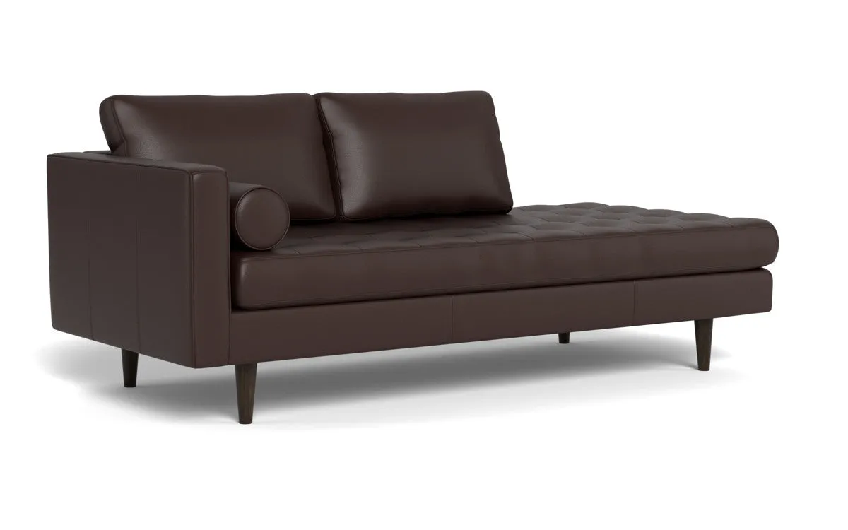 Ladybird 82" Leather LAF Stand Alone Chaise