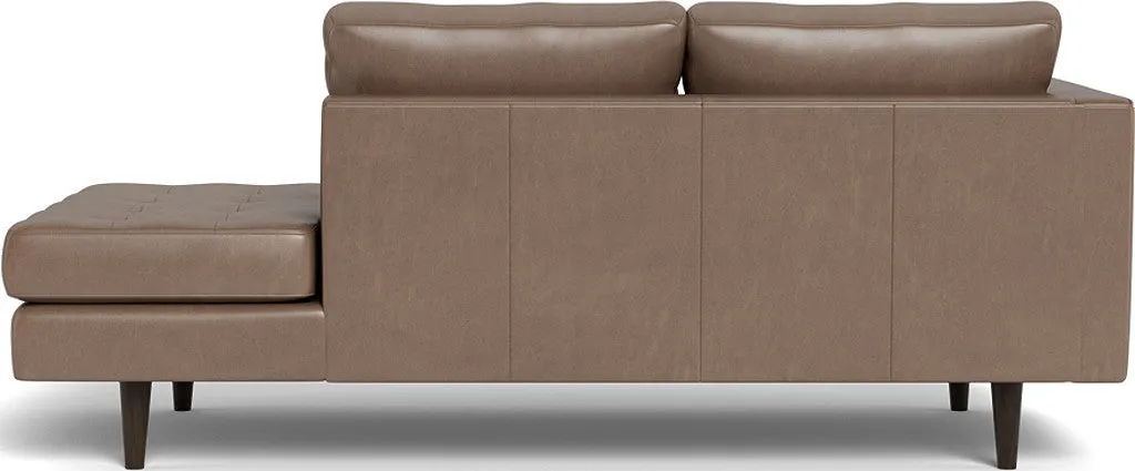 Ladybird 82" Leather LAF Stand Alone Chaise