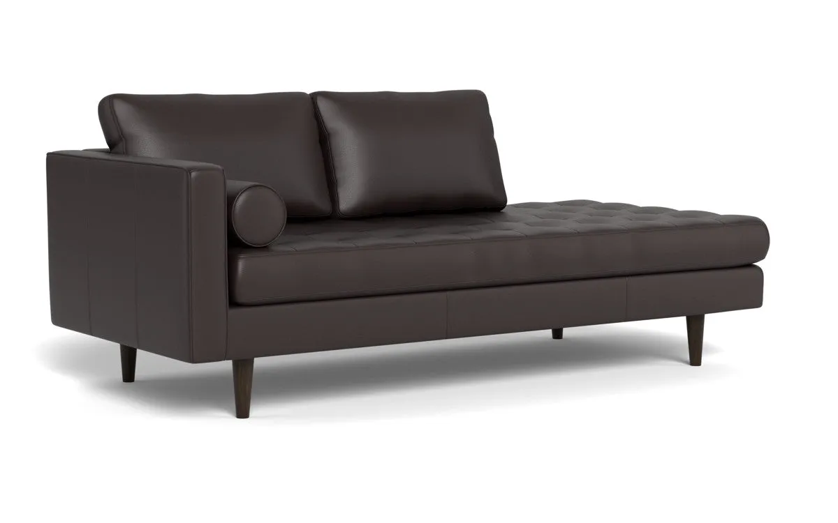 Ladybird 82" Leather LAF Stand Alone Chaise