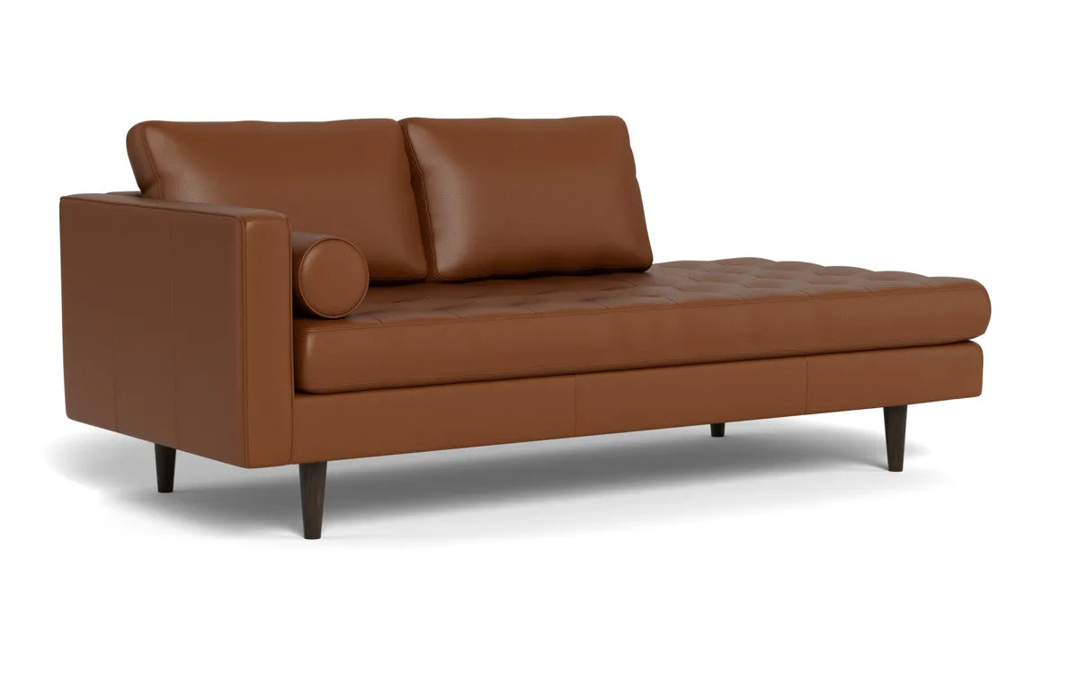 Ladybird 82" Leather LAF Stand Alone Chaise