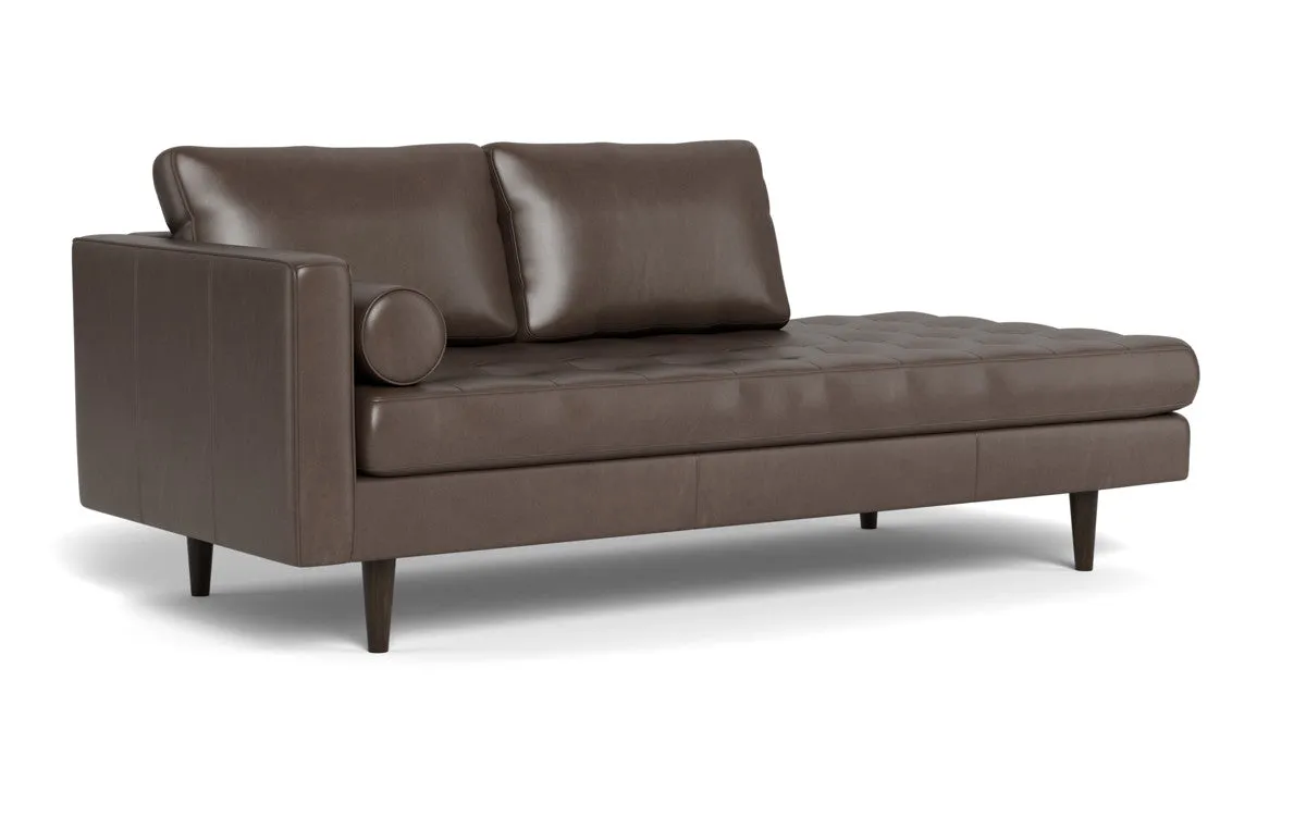 Ladybird 82" Leather LAF Stand Alone Chaise
