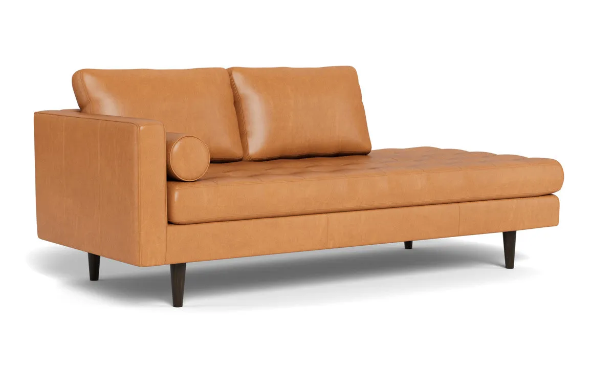Ladybird 82" Leather LAF Stand Alone Chaise