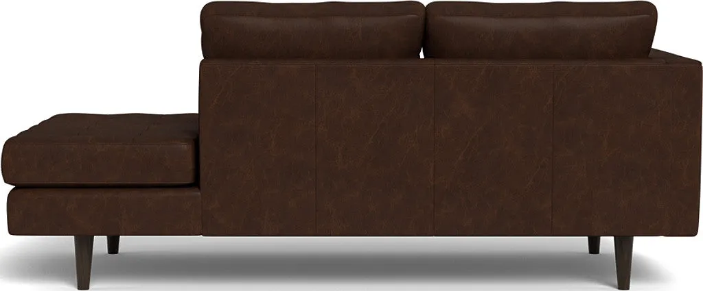 Ladybird 82" Leather LAF Stand Alone Chaise