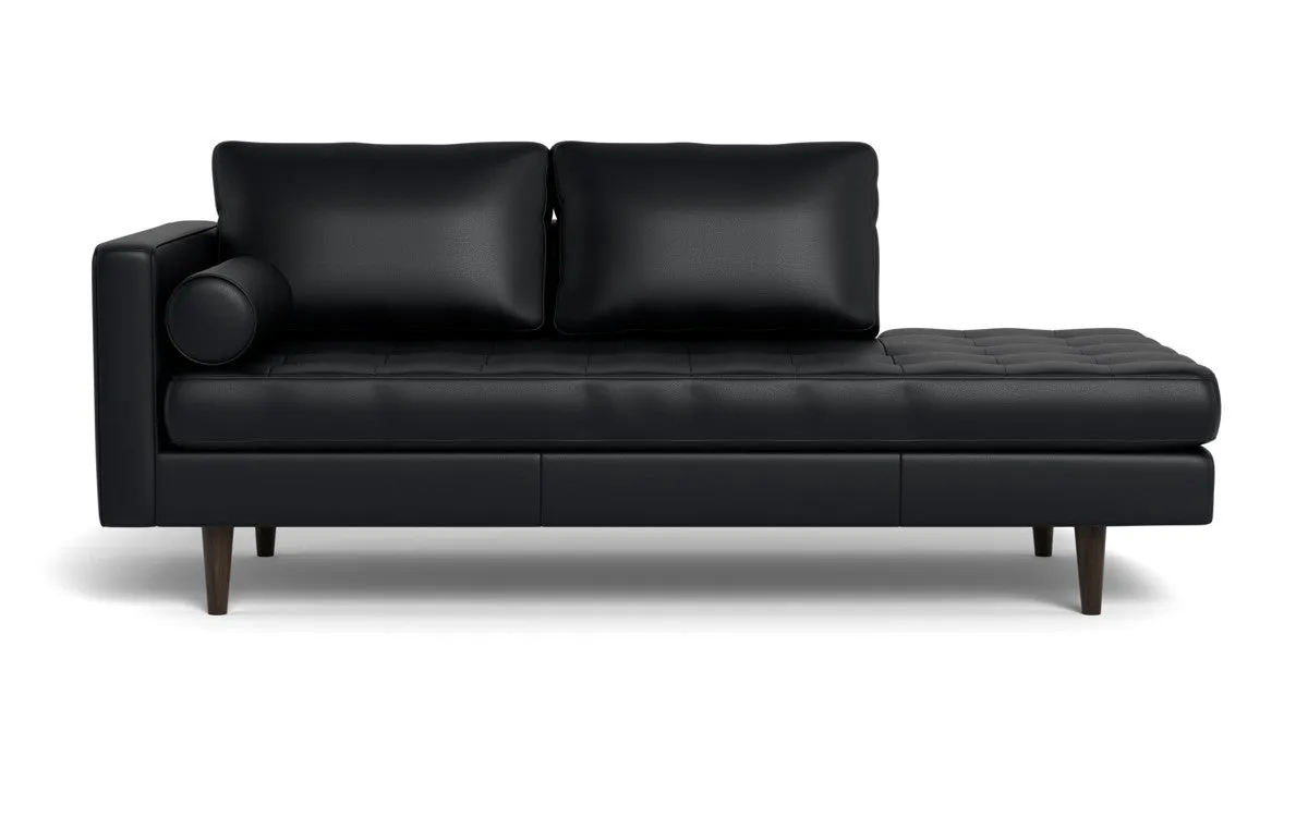 Ladybird 82" Leather LAF Stand Alone Chaise