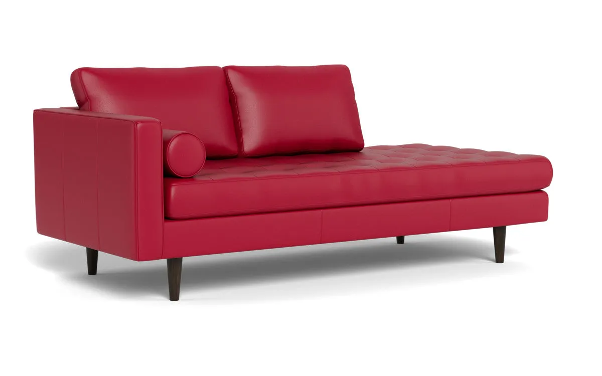 Ladybird 82" Leather LAF Stand Alone Chaise