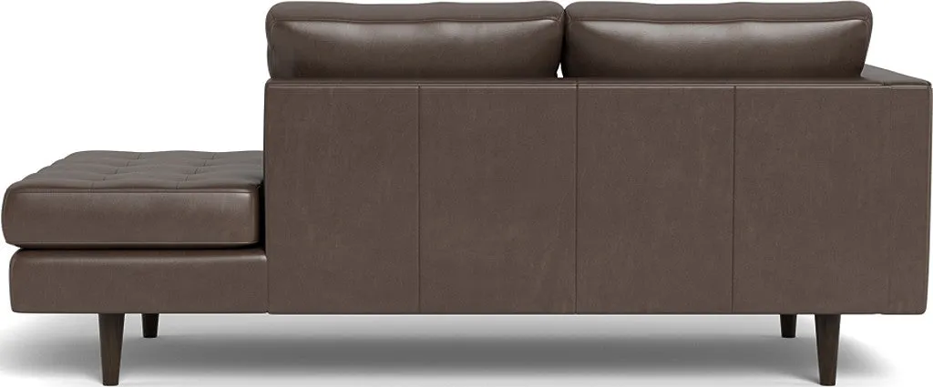 Ladybird 82" Leather LAF Stand Alone Chaise