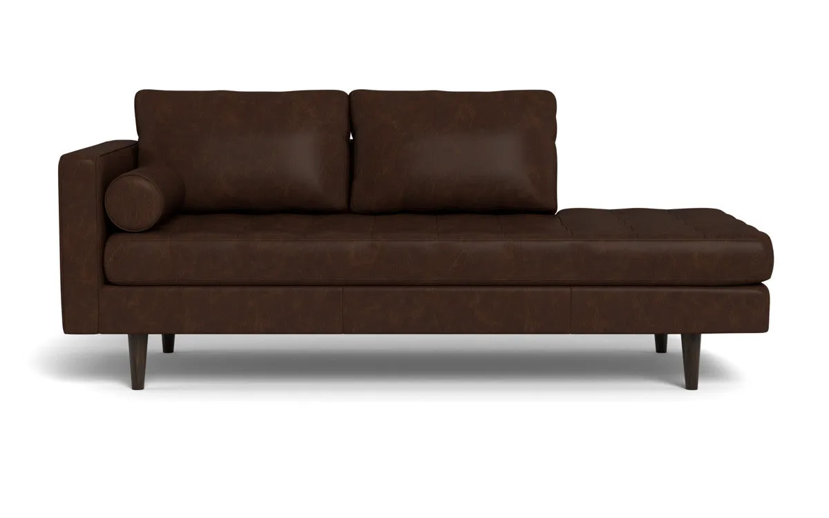 Ladybird 82" Leather LAF Stand Alone Chaise