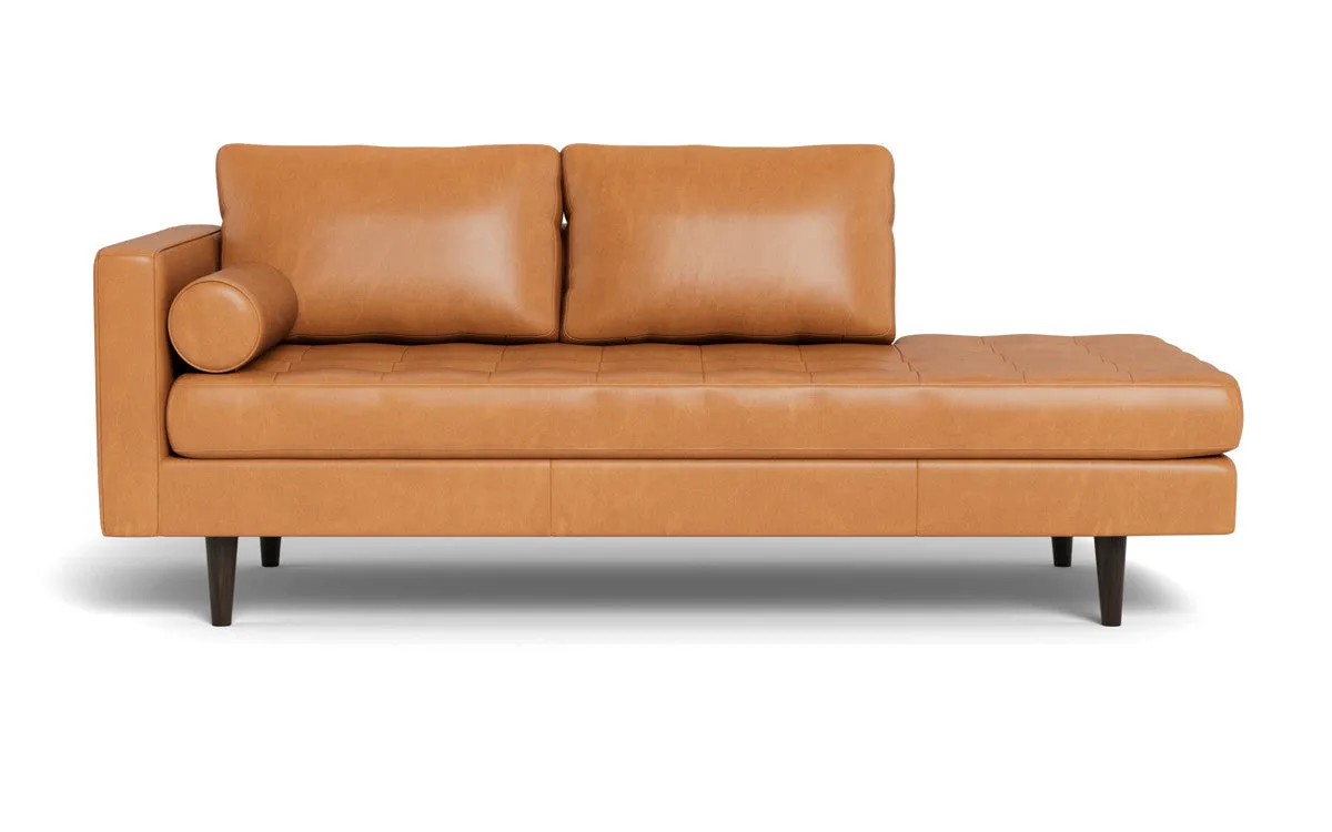 Ladybird 82" Leather LAF Stand Alone Chaise