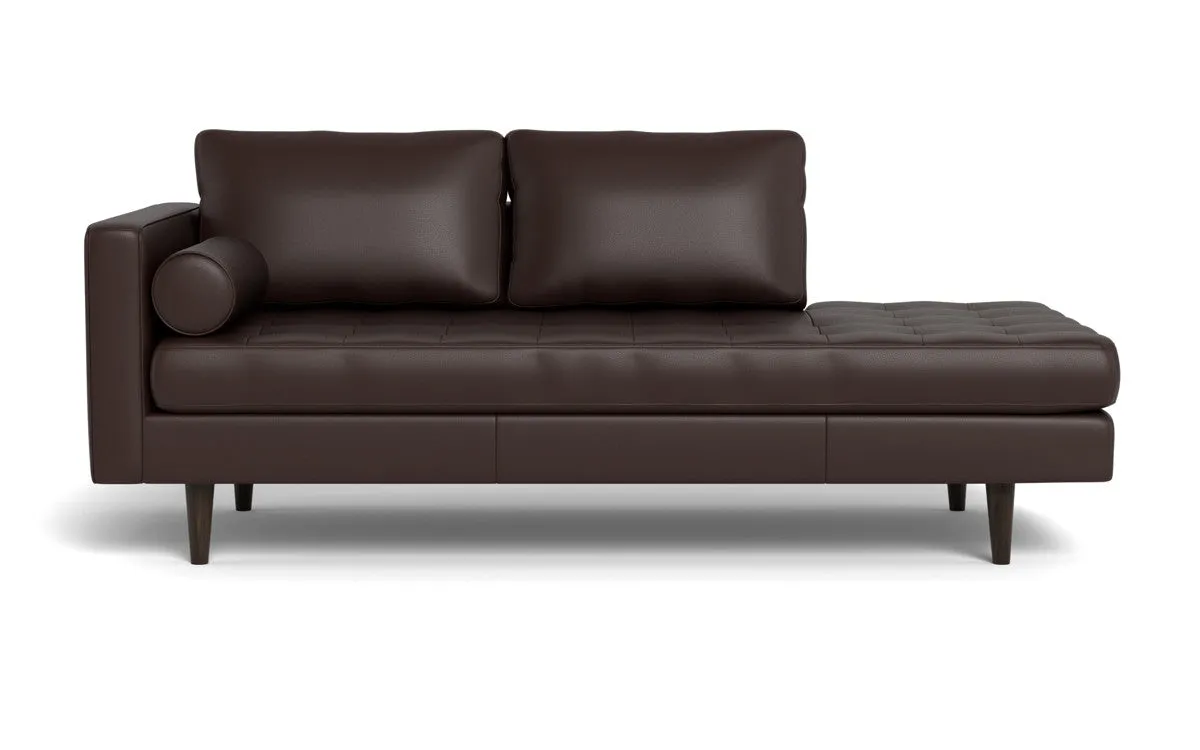 Ladybird 82" Leather LAF Stand Alone Chaise