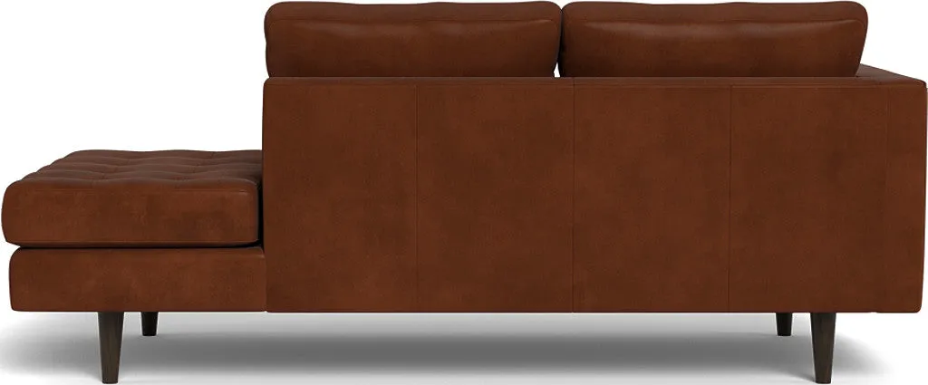 Ladybird 82" Leather LAF Stand Alone Chaise