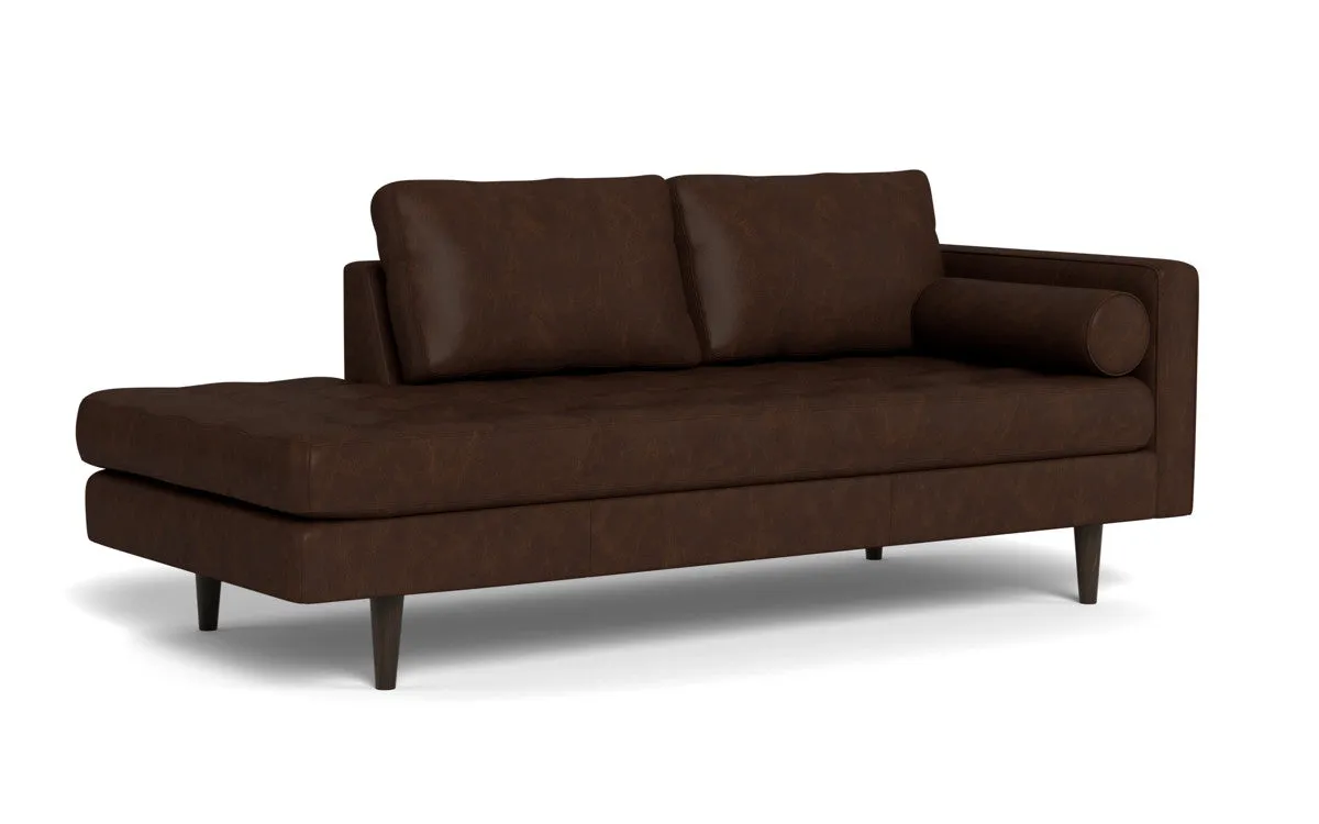 Ladybird 82" Leather RAF Stand Alone Chaise