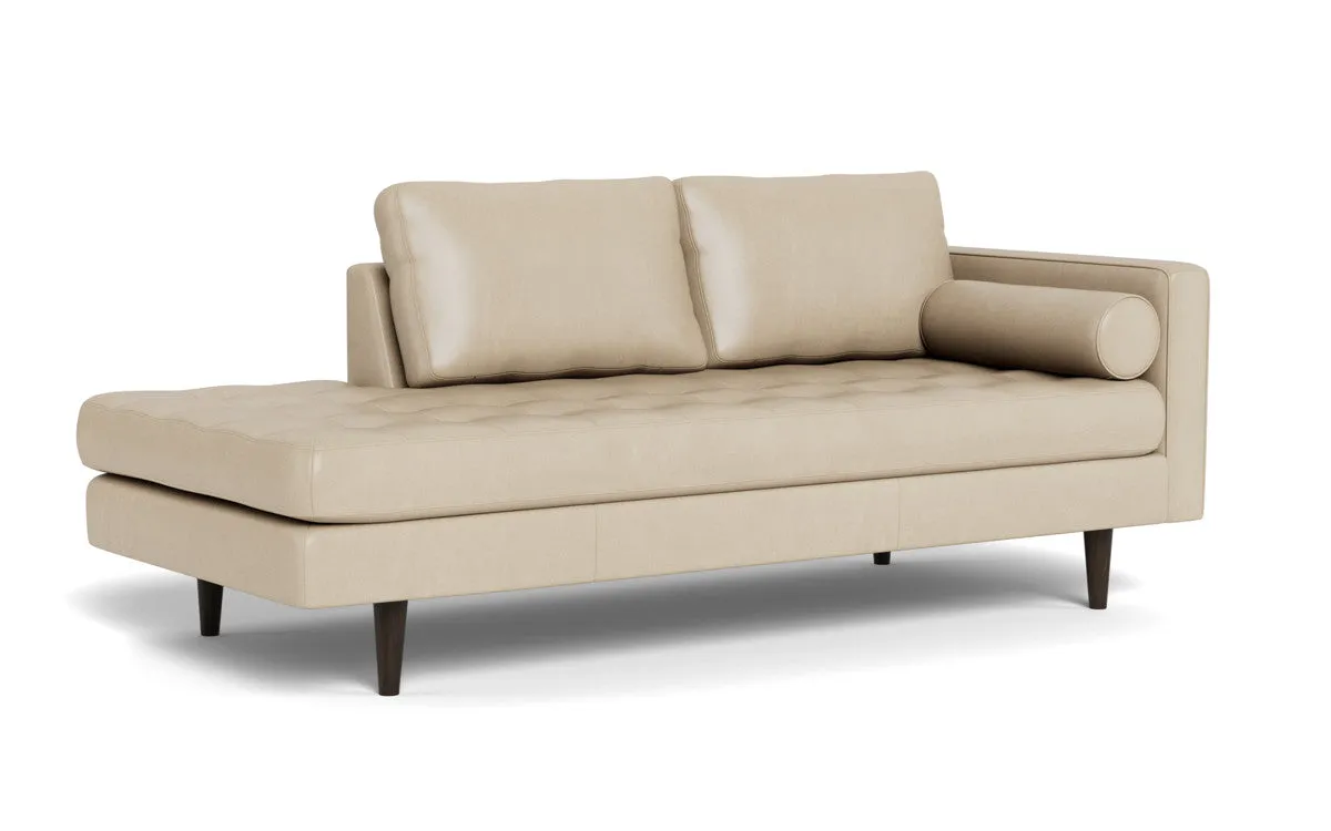 Ladybird 82" Leather RAF Stand Alone Chaise
