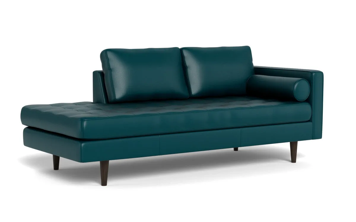 Ladybird 82" Leather RAF Stand Alone Chaise