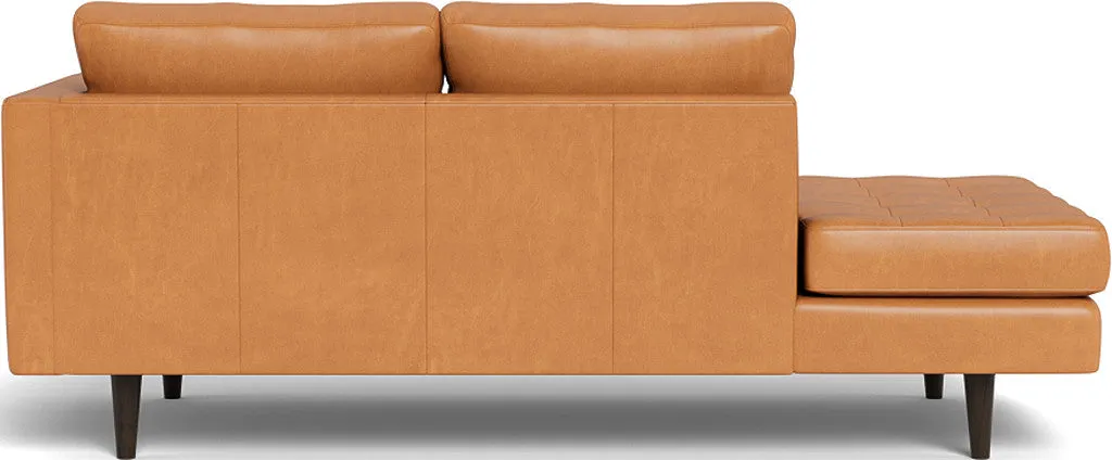 Ladybird 82" Leather RAF Stand Alone Chaise
