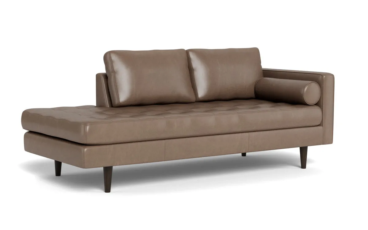 Ladybird 82" Leather RAF Stand Alone Chaise