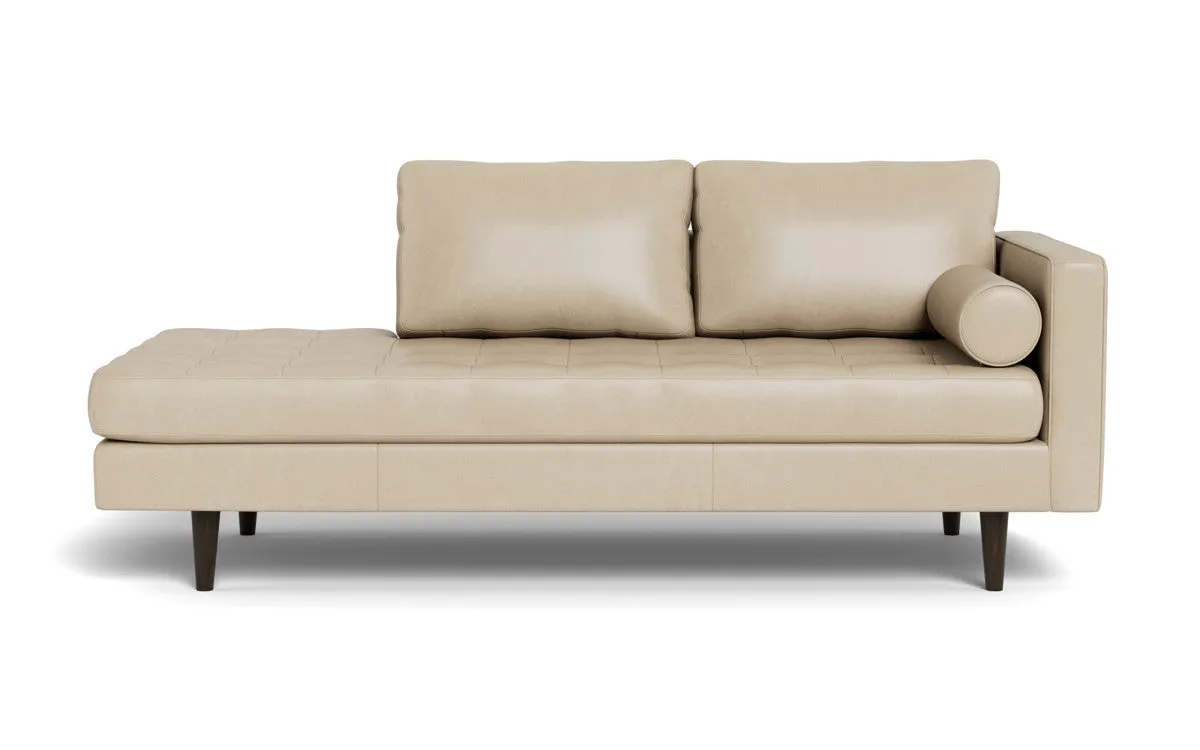 Ladybird 82" Leather RAF Stand Alone Chaise
