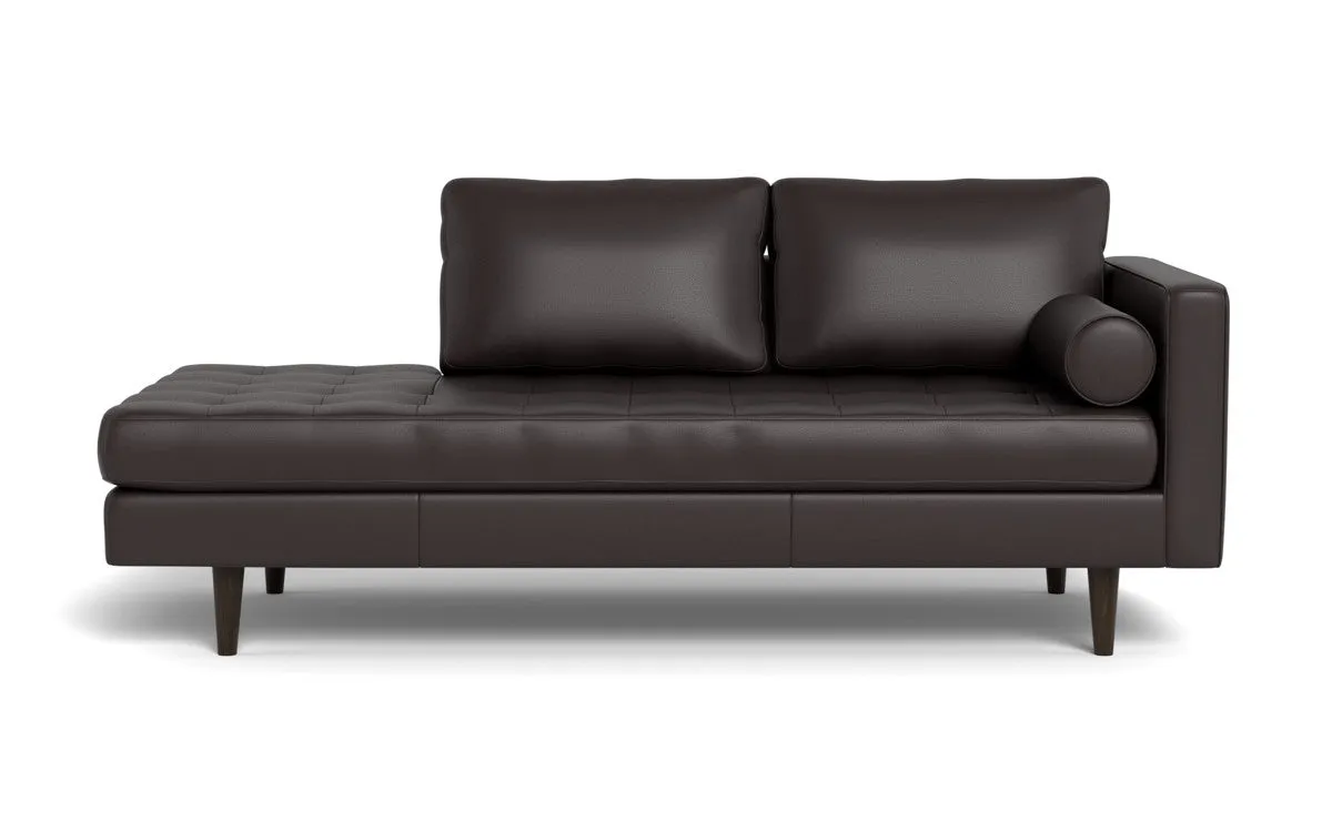 Ladybird 82" Leather RAF Stand Alone Chaise