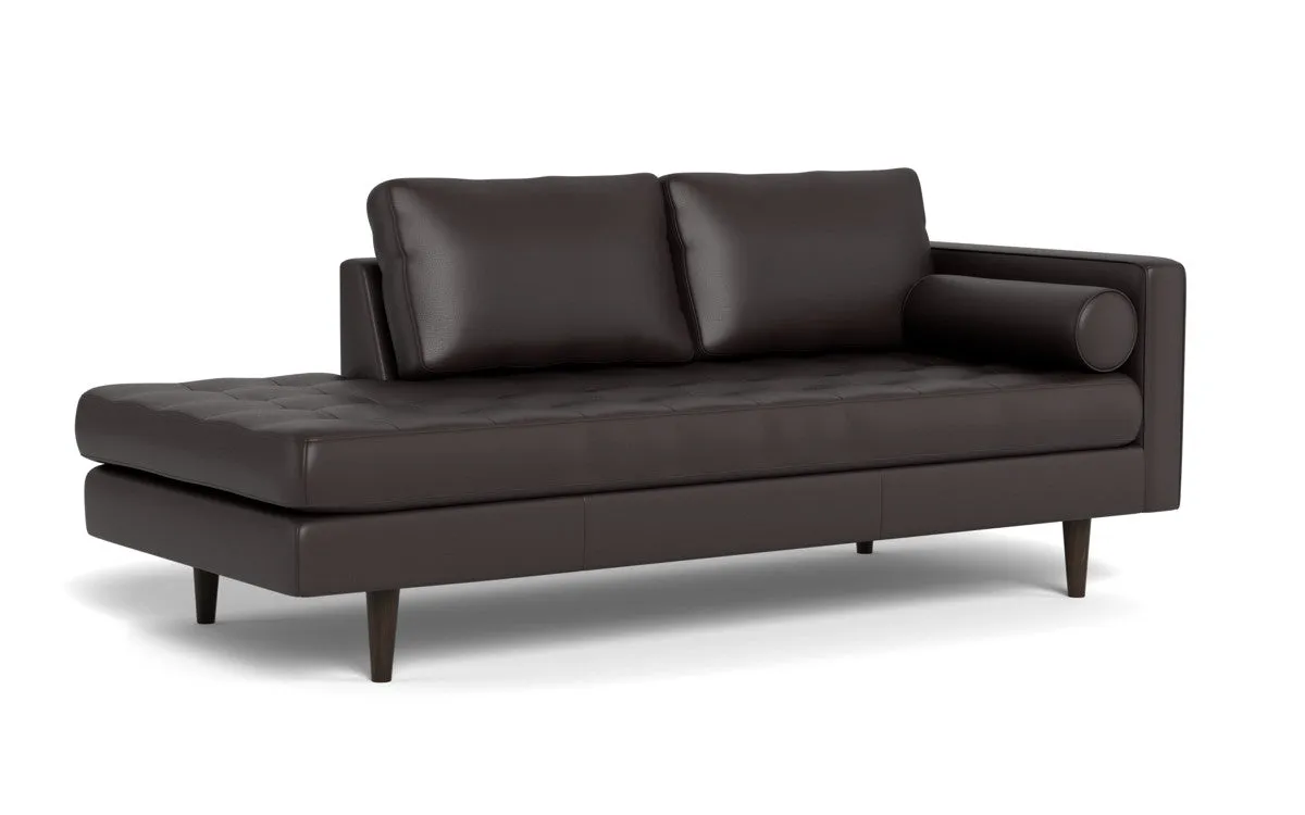 Ladybird 82" Leather RAF Stand Alone Chaise