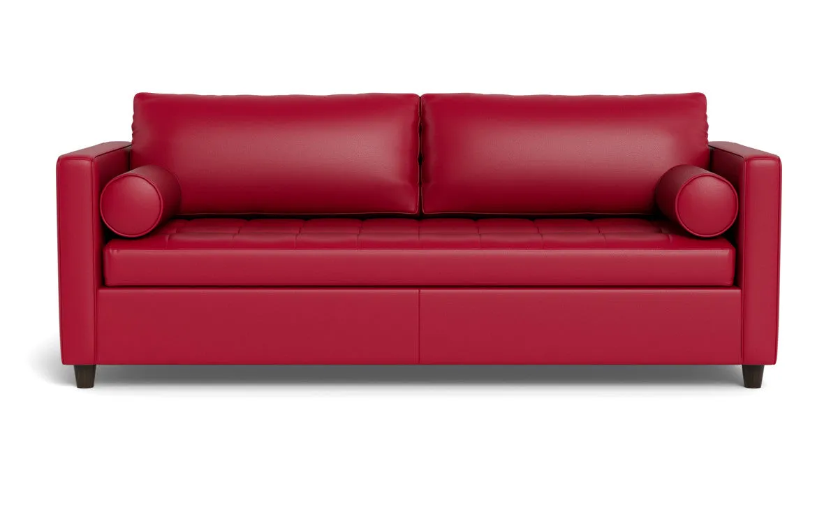 Ladybird 88" Leather Queen Sleeper