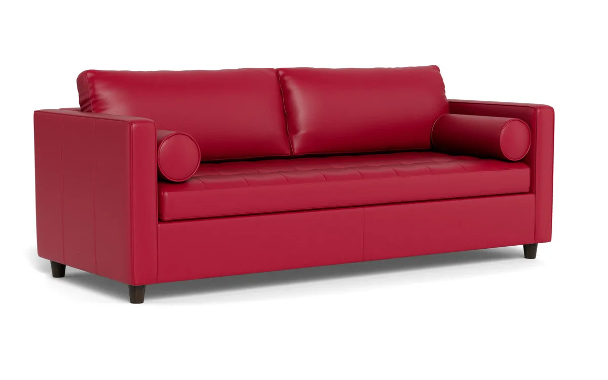 Ladybird 88" Leather Queen Sleeper