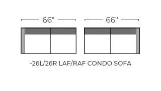 Ladybird Leather Laf Condo Sofa