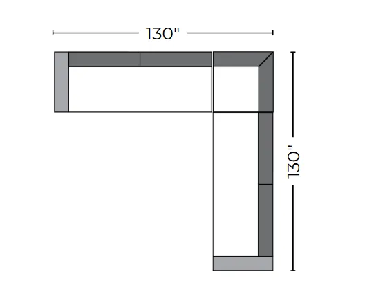 Lago Vista 130" Corner Sectional