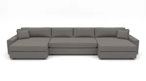 Lago Vista 192" Double Chaise With Armless Sofa