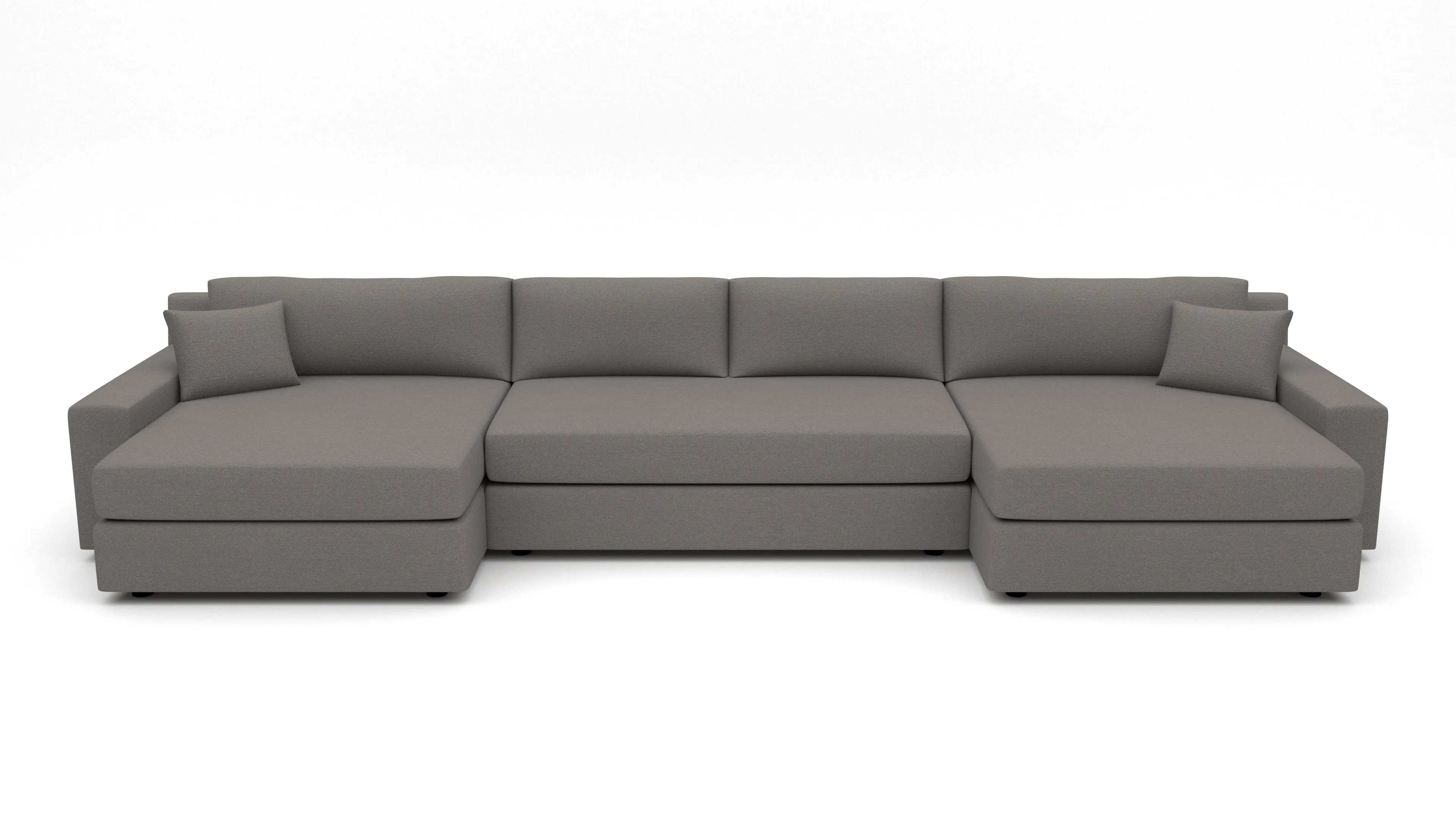 Lago Vista 192" Double Chaise With Armless Sofa