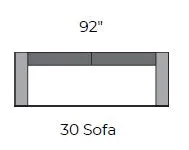 Lago Vista 92" Sofa
