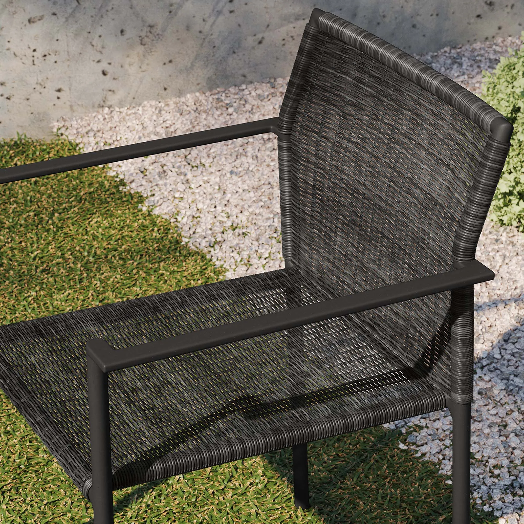 Lagoon Outdoor Patio Dining Armchairs Set of 2 by Modway
