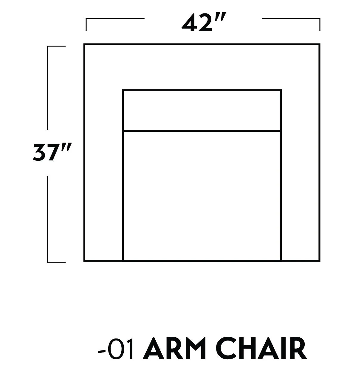 Lamar 42" Leather Arm Chair