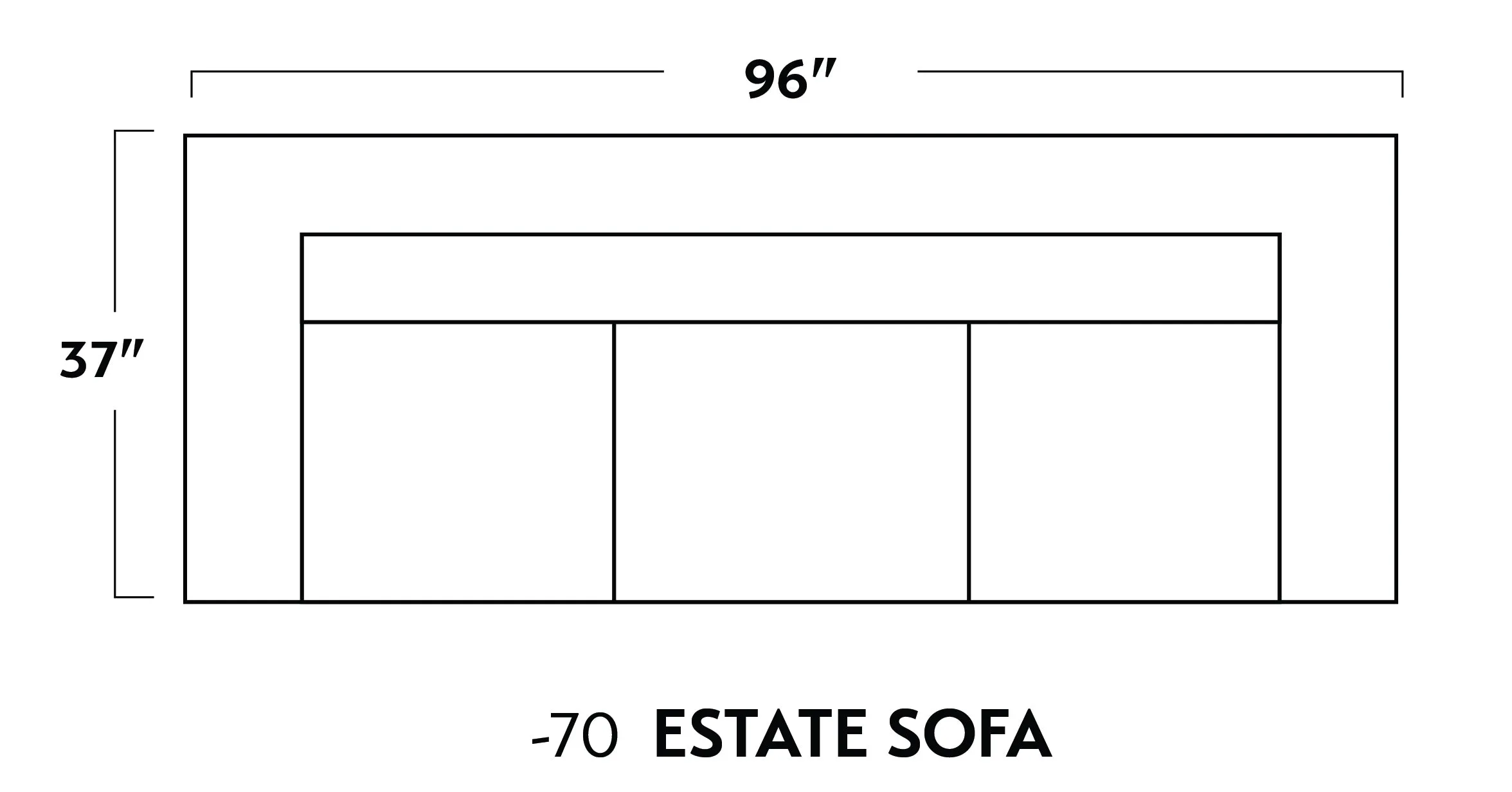 Lamar 96" Estate Sofa