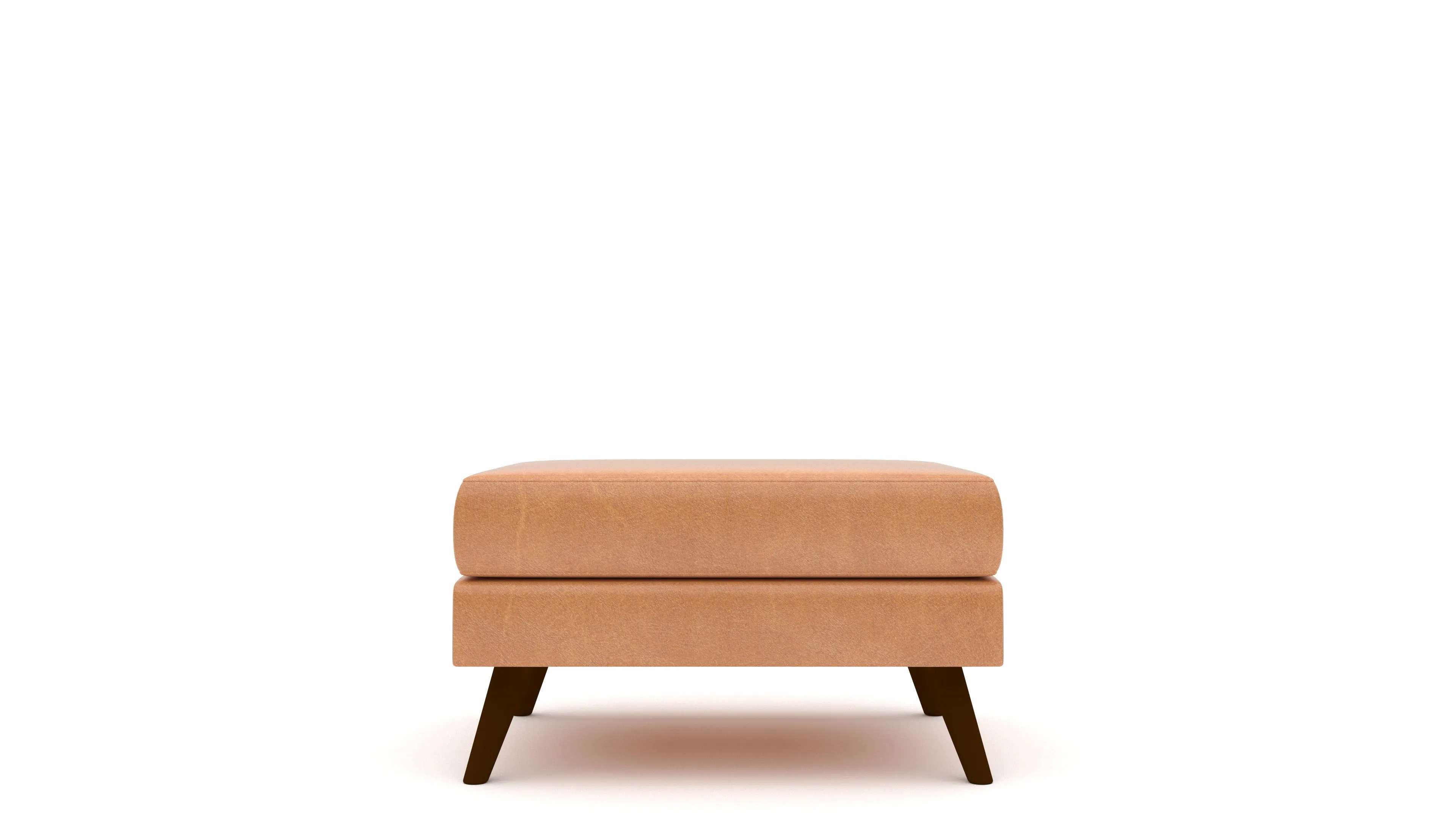 Lamar Leather Ottoman