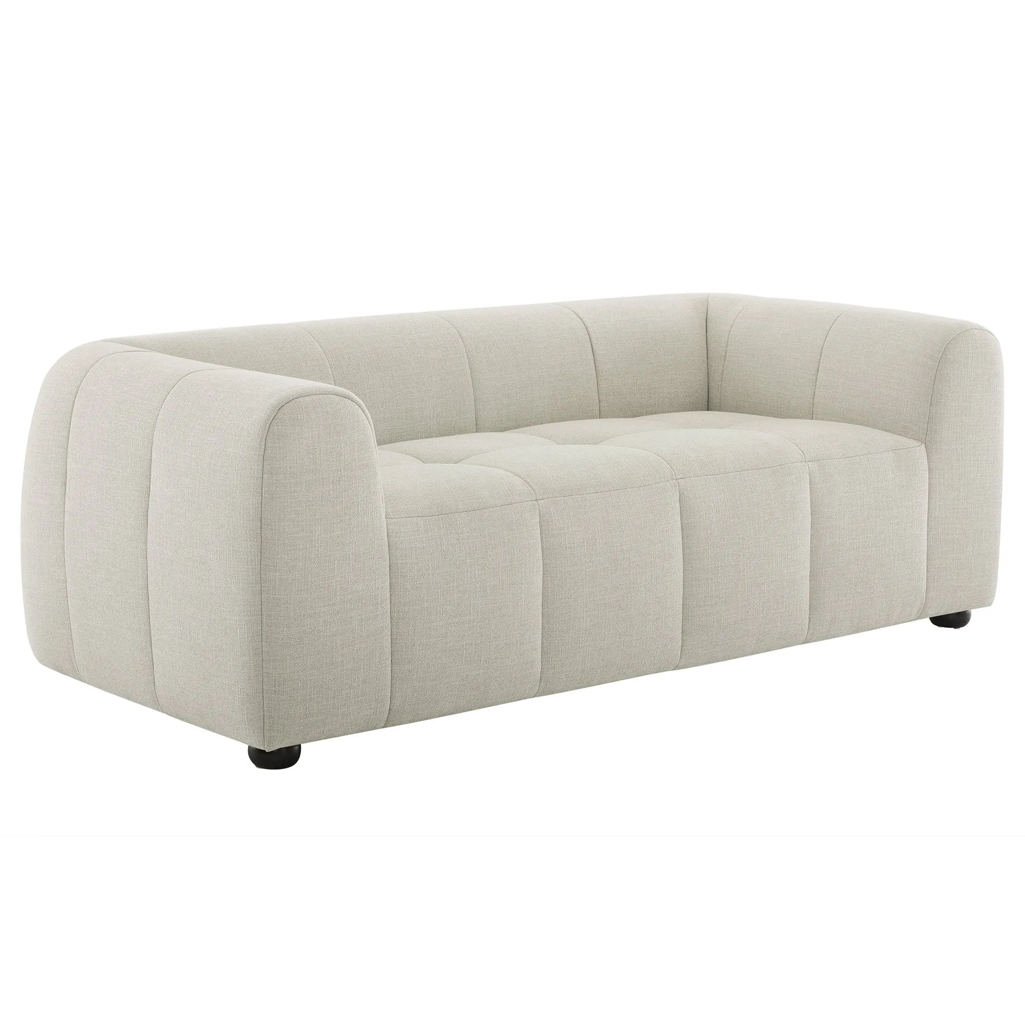 Liana   Upholstered Fabric Loveseat
