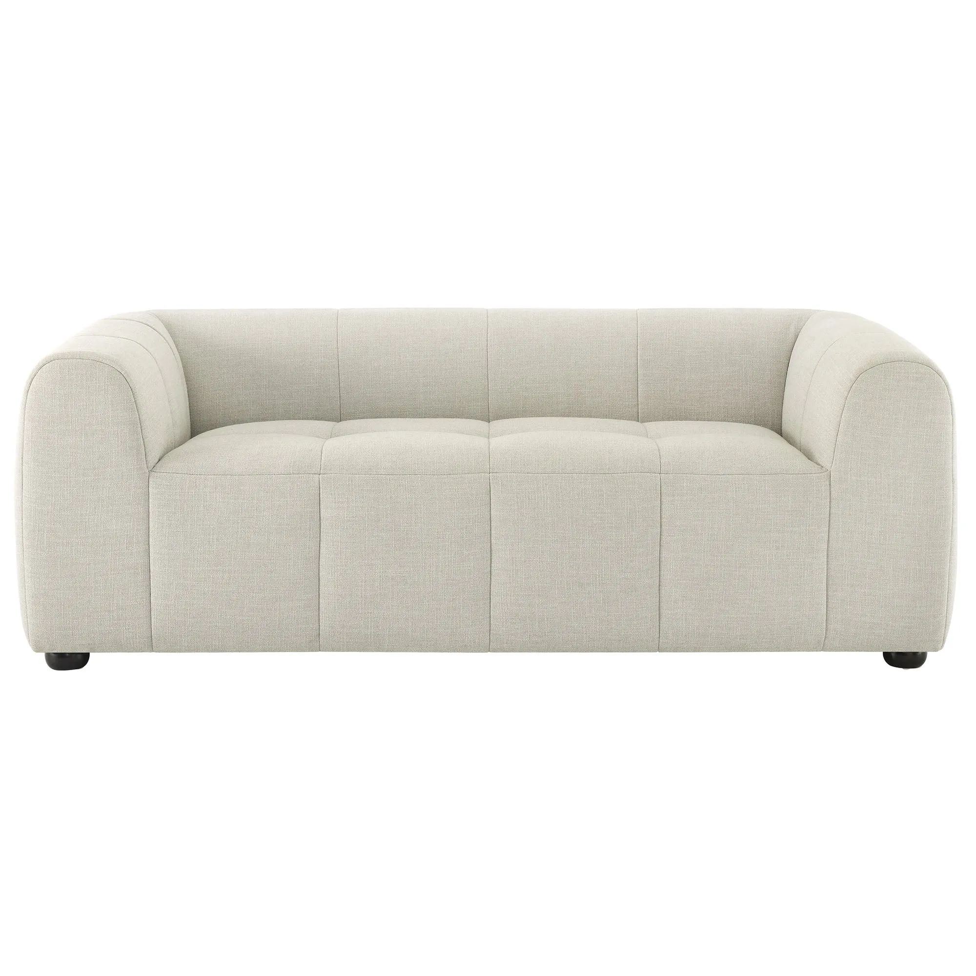 Liana   Upholstered Fabric Loveseat