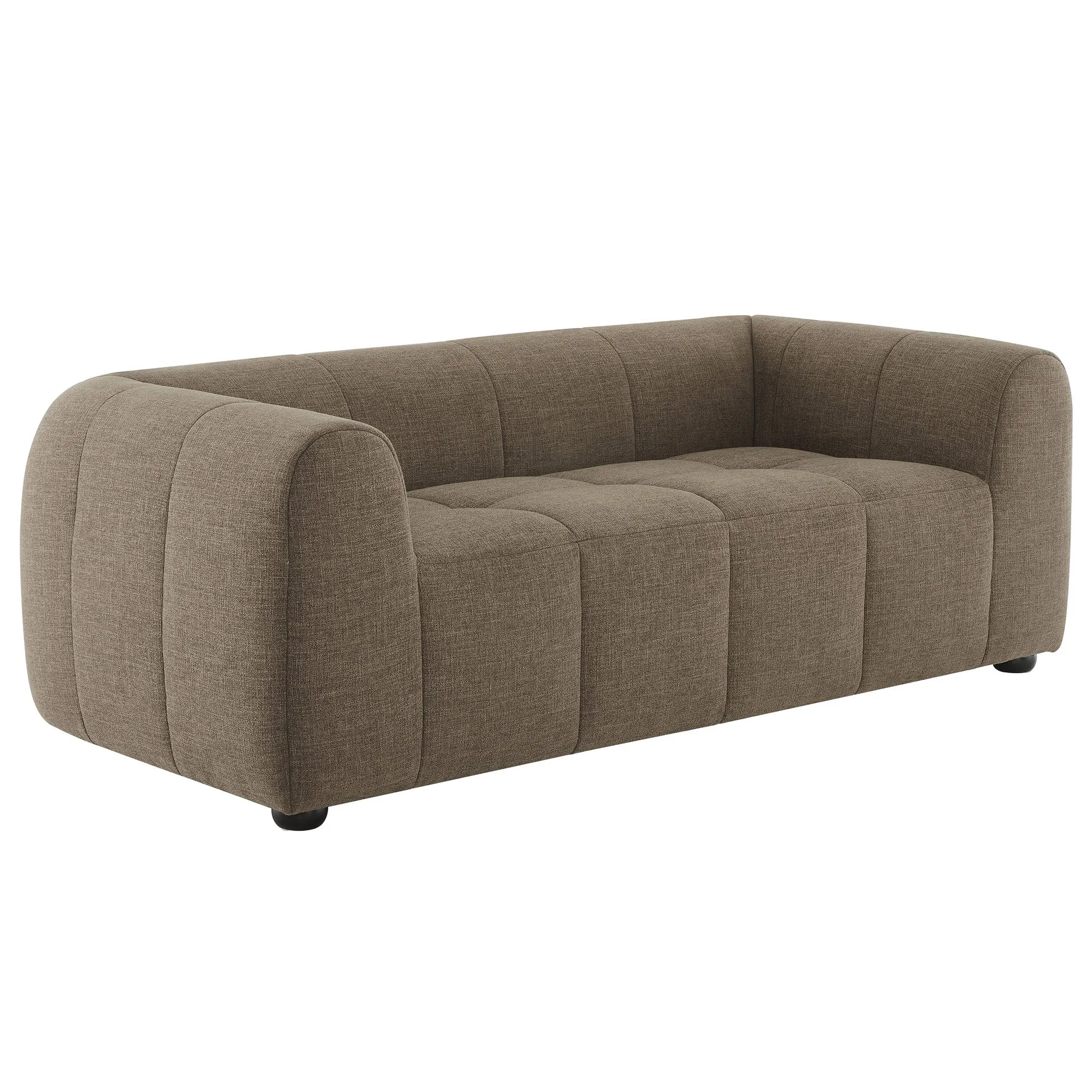 Liana   Upholstered Fabric Loveseat