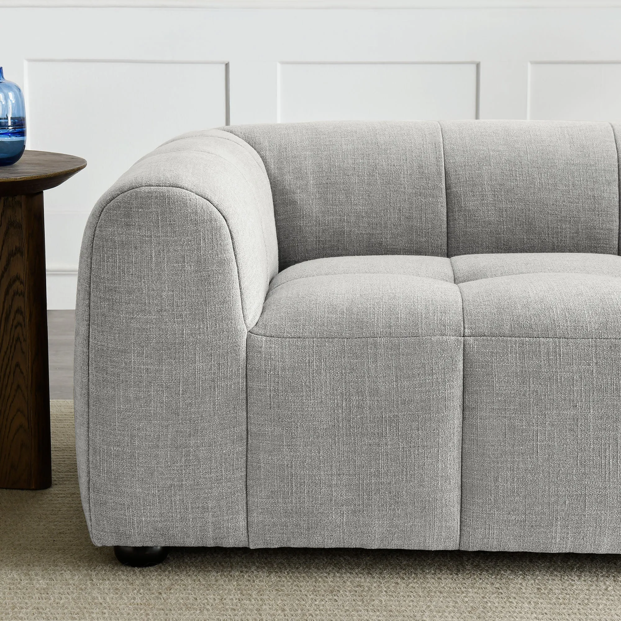 Liana   Upholstered Fabric Loveseat
