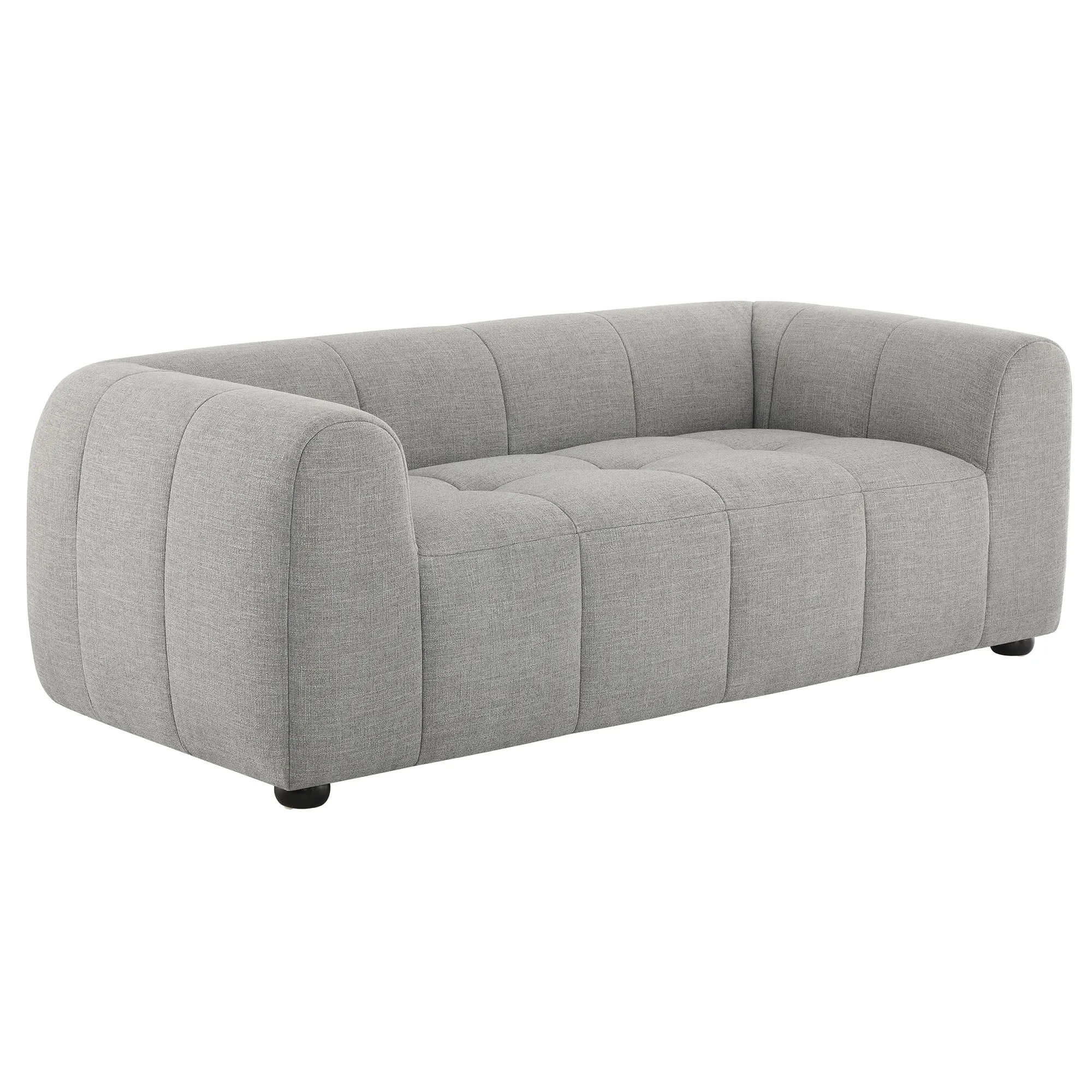 Liana   Upholstered Fabric Loveseat